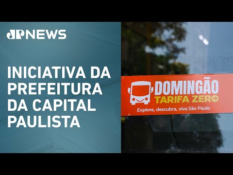 ‘Domingão Tarifa Zero’ tem 150 milhões de passagens em São Paulo