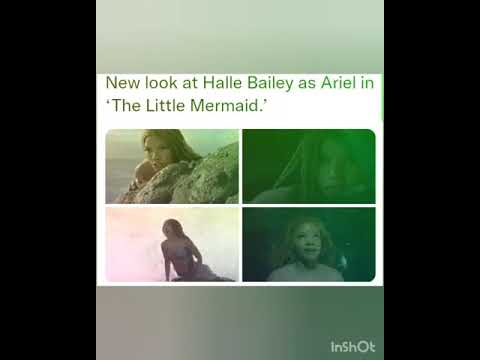 New look at Halle Bailey as Ariel in ‘The Little Mermaid.’