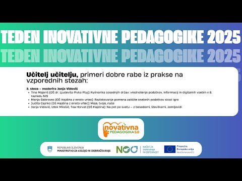 [TIP25] Učitelj učitelju - 3. steza