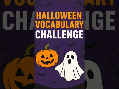 🎃 Halloween Vocabulary Challenge 👻 | Learn English with Fun Words!