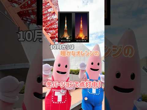 季節によってライトアップが違うの知ってる？ #tokyotower #東京タワー #shorts