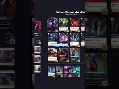 Ma decklist pour jouer Kai'sa  #riftbound