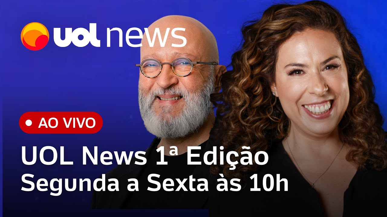 UOL News 1ª Edição ao vivo com Fabíola Cídral | Programa Completo | 22 de agosto de 2025