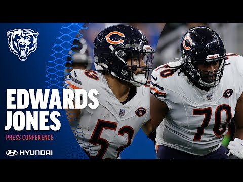 T.J. Edwards and Braxton Jones media availability | Chicago Bears video clip