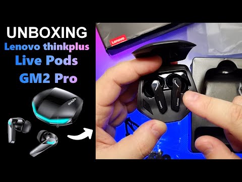 UNBOXING - Lenovo thinkplus Live Pods GM2 Pro (FONE BOM E BARATO✅🤑)