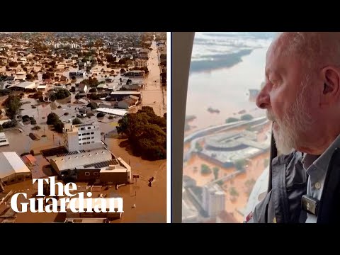 Brazil floods: Lula flies over Rio Grande do Sul as army races to rescue stranded families