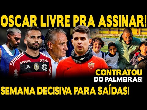 OSCAR FICANDO LIVRE PRA ASSINAR! SEMANA DECISIVA! CONTRATOU PROFISSIONAL DO PALMEIRAS! TREINO E+