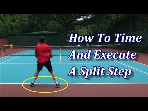 Tennis Split Step Timing, Execution And Drills
