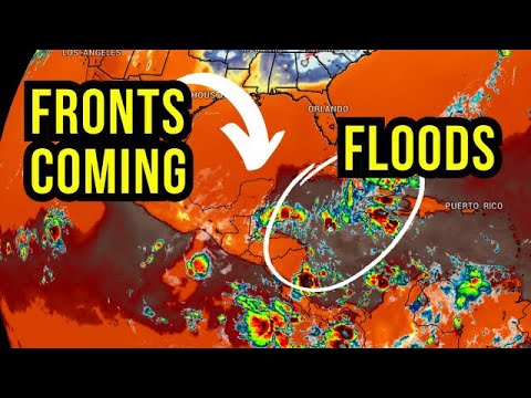 Tropical Disturbance near Jamaica and Belize...