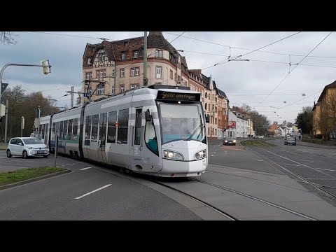 Trams in Kassel am Auestadion