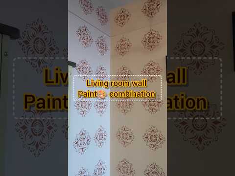 Living Room Wall Paint Combination #ytshorts #homedecor #interiordesign
