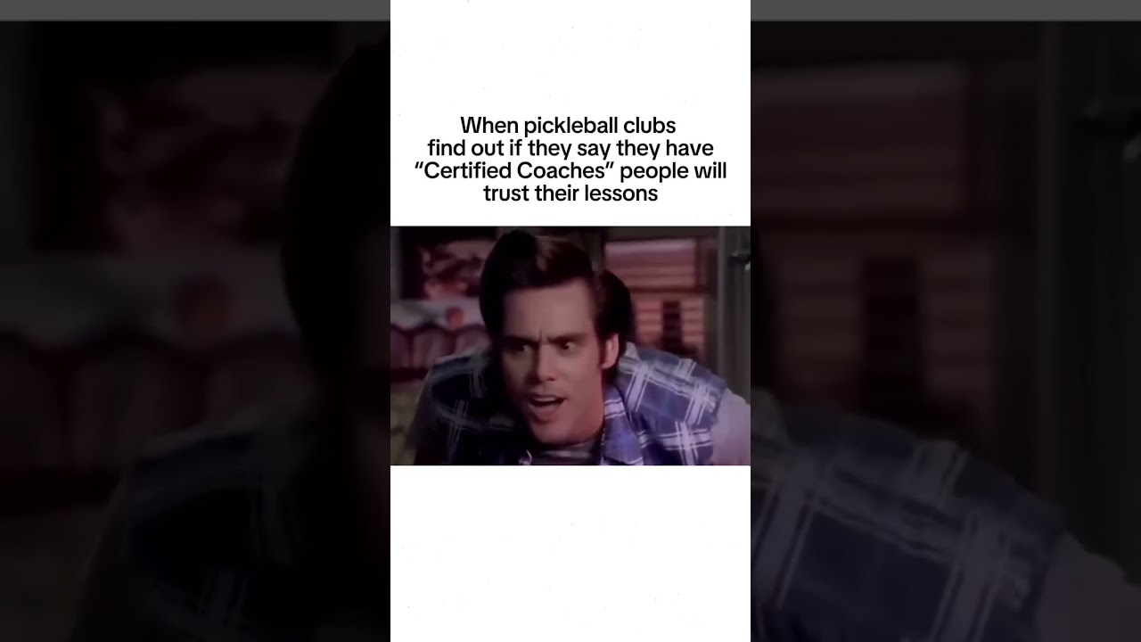 That’s it! ….#pickleballcoach #jimcarrey #coaching