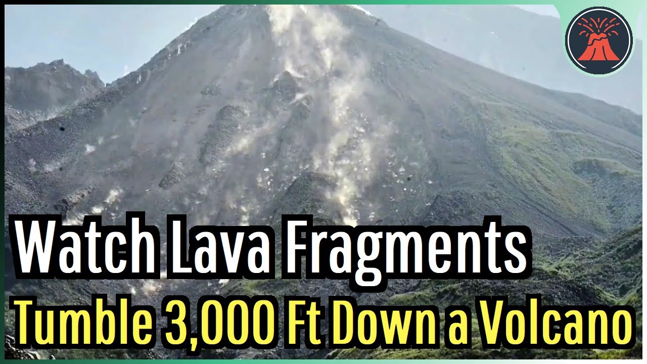 Watch Multi-ton Lava Fragments Fall 3,000 Ft Down a Volcano