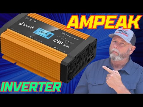 Watch first Ampeak 1200 watt pure sine wave inverter.