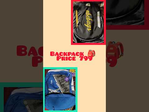 Backpack 🎒 unboxing video || Skybag Backpack price 799 #shorts #backpack #skybags #unboxing