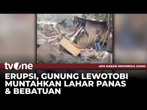 Kab. Flores Luluh Lantak Akibat Erupsi Gunung Lewotobi