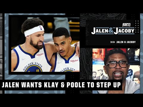 Jalen wants to see Klay Thompson & Jordan Poole step up if Steph Curry is hobbled | Jalen & Jacoby video clip