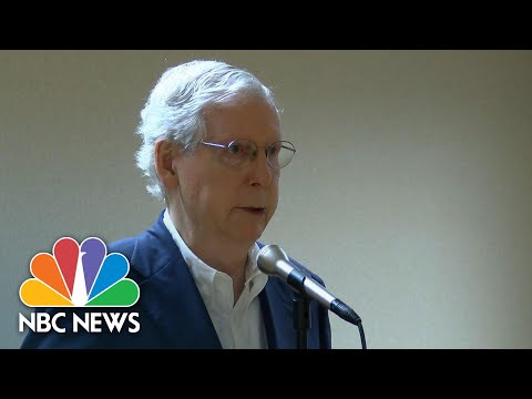 McConnell Caught Off When Asked About Money For FBI Building In COVID-19 Relief Bill | NBC News NOW