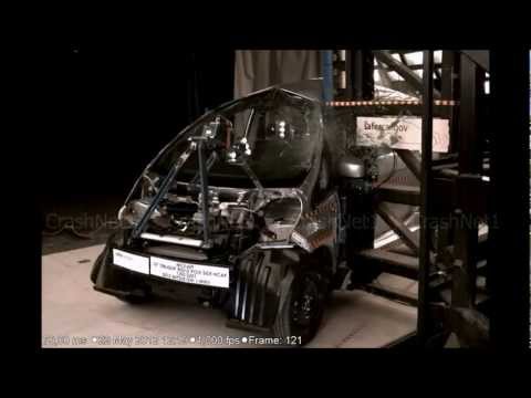 Video crash testy Mitsubishi I-MIEV od roku 2009