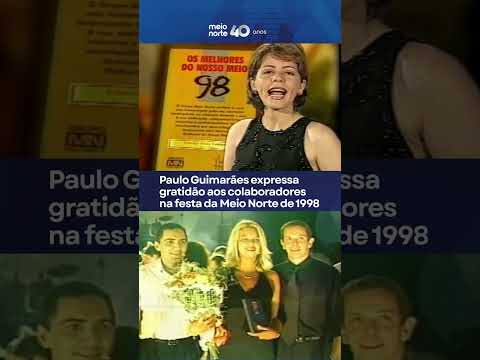 Paulo Guimarães discursa na confraternização da Meio Norte de 1998