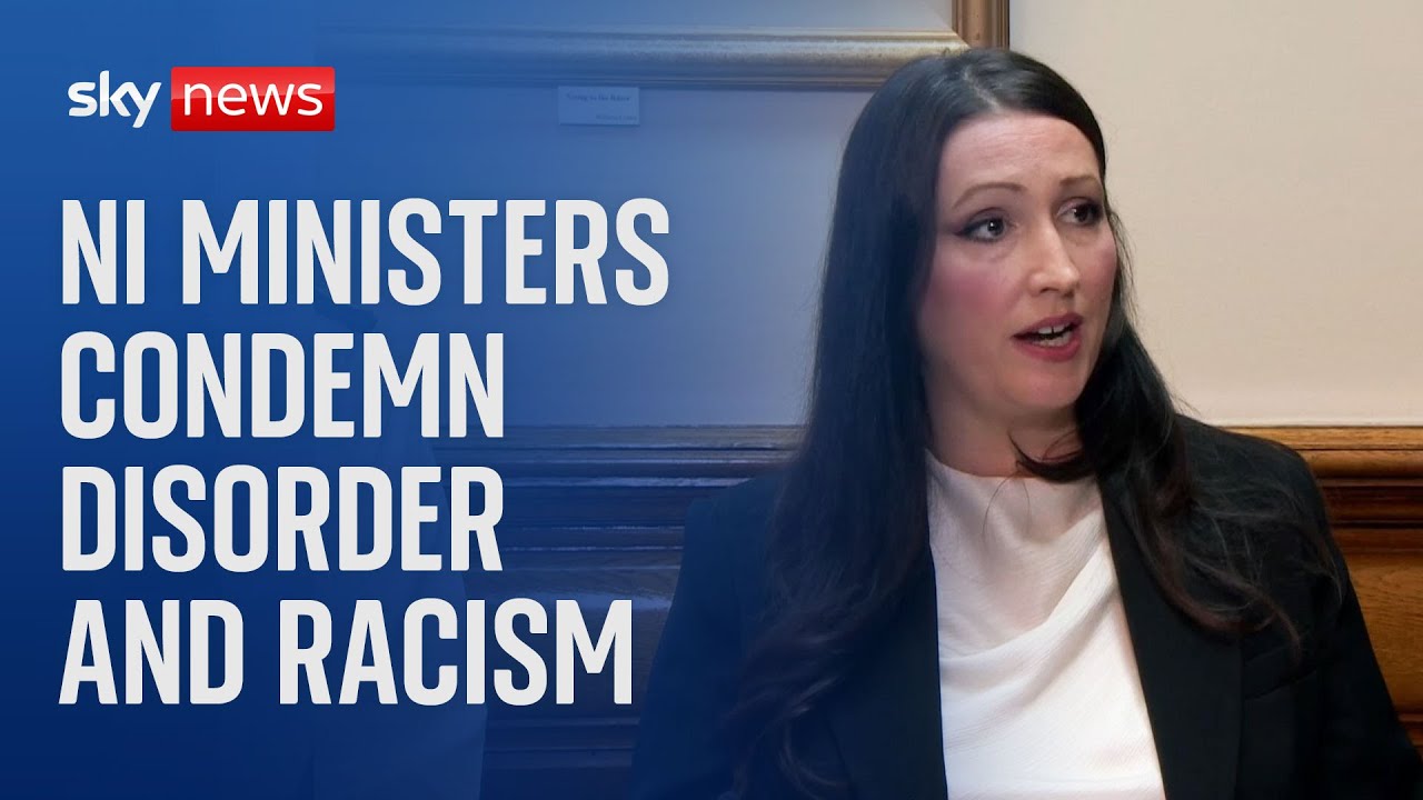 Northern Ireland ministers say they are 'standing against violence and racism' after disorder