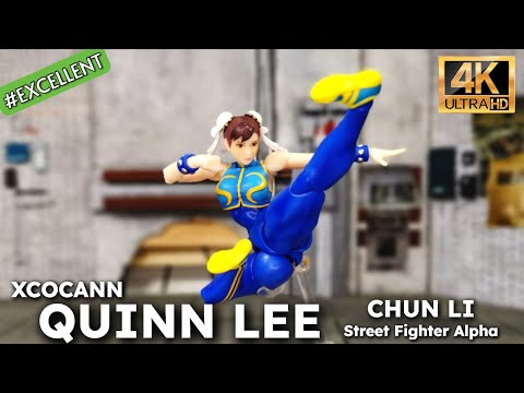 Xcocann Studio Quinn Lee (Chun Li Street Fighter Alpha) 1/12 action figure Unboxing REVIEW #chunli