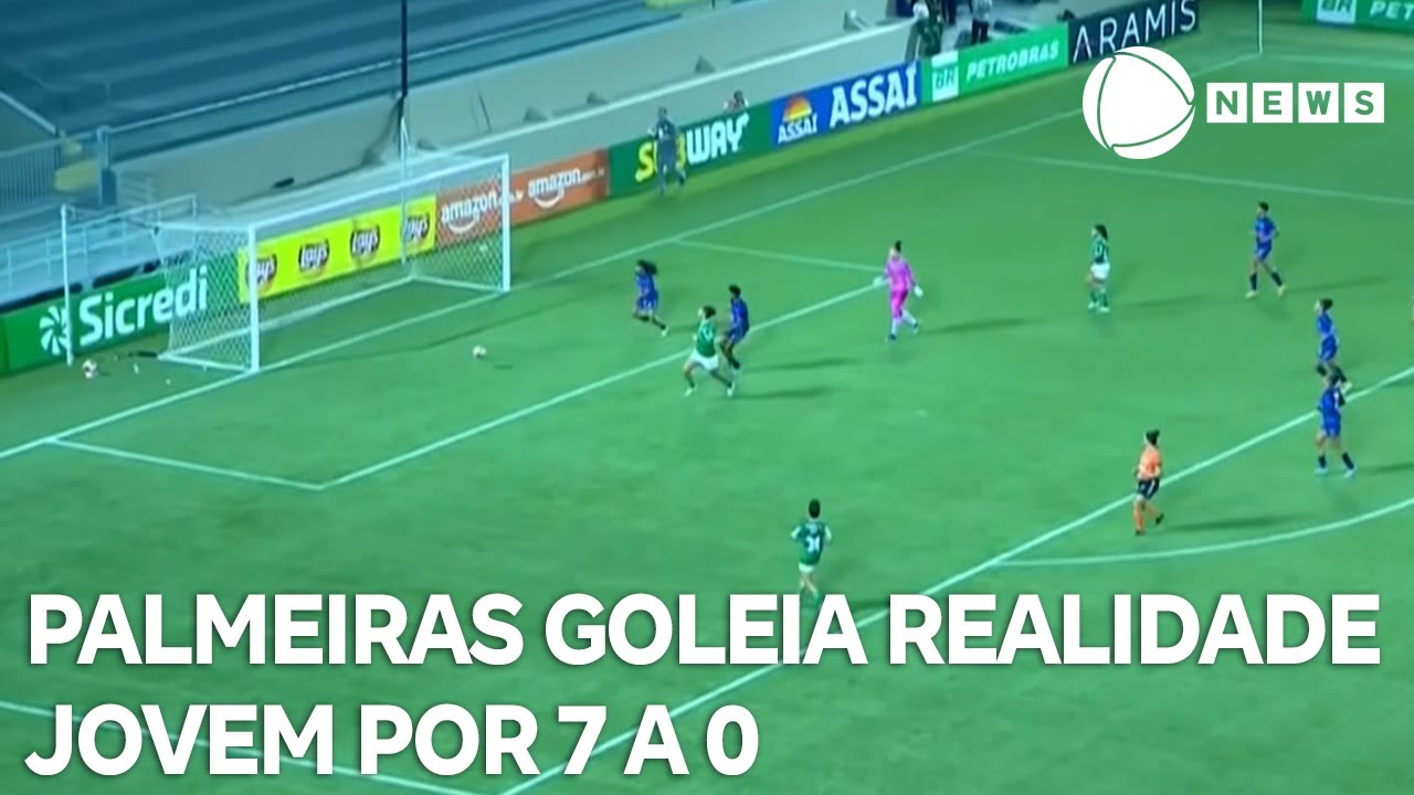 Gols da Rodada   0509 Palmeiras goleia Realidade Jovem por 7 a 0 pelo Paulistão Feminino