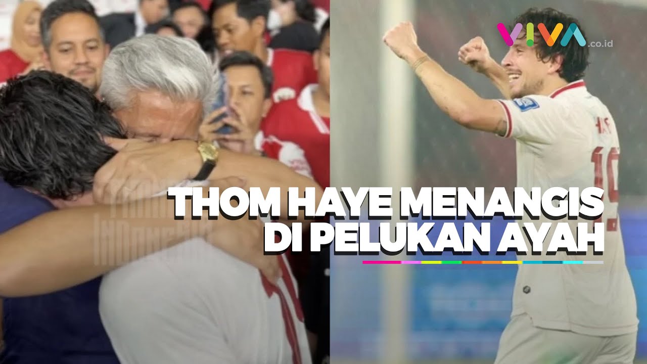 Merinding! Thom Haye dan Sang Ayah Berpelukan Usai Pertandingan