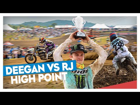 Haiden Deegan vs RJ Hampshire RAW - High Point Moto 1
