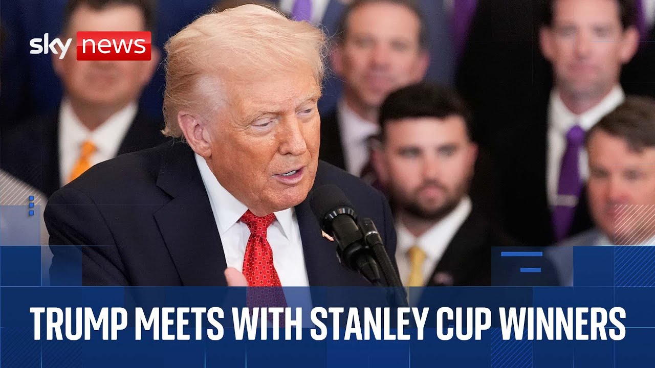 Trump welcomes the Florida Panthers to the White House