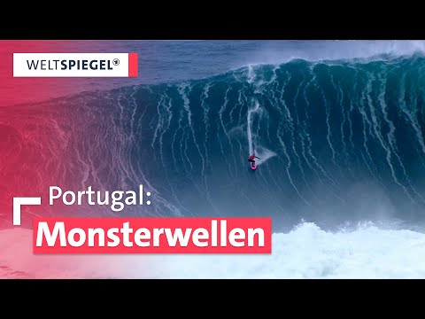 Gefährlicher Reiz des Big-Wave-Surfens: Warum Nazarés Wellen Surfer weltweit anziehen I Weltspiegel