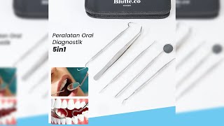 Pratinjau video produk Biutte.co Peralatan Oral Diagnostik Perawatan Dokter Gigi Dental 5in1 - 7CKQ01