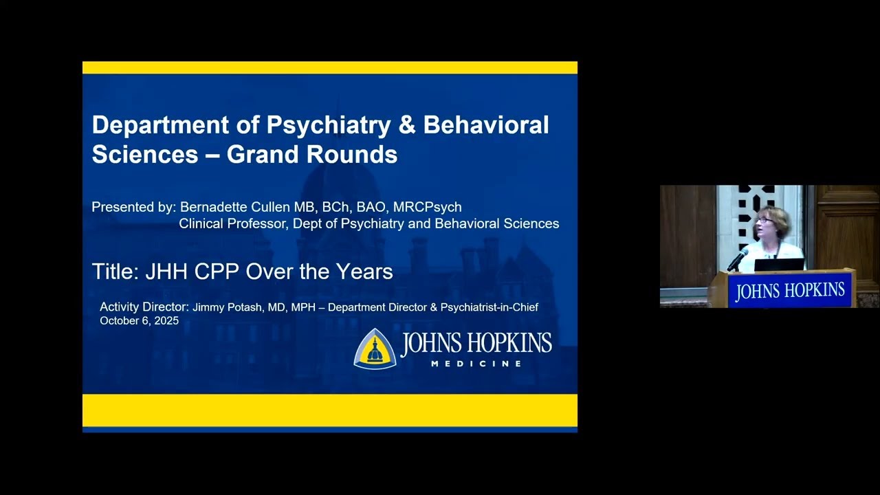 Johns Hopkins Psychiatry Grand Rounds | Community Psychiatry Program