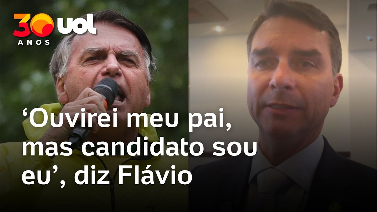 ‘Sempre vou consultar meu pai, mas o candidato sou eu’, diz Flávio Bolsonaro