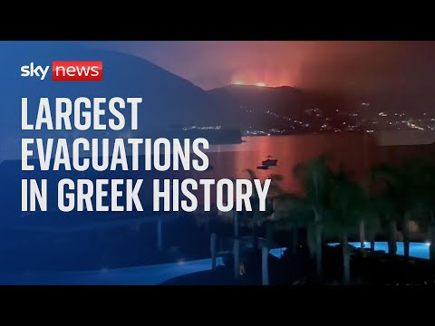 Greece: Sea evacuations begin in Corfu as wildfires spark chaos on second island