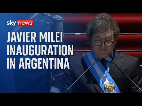 Watch live: Javier Milei is sworn in as Argentina's new president