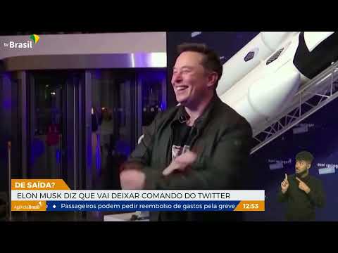 Elon Musk diz que vai deixar comando do Twitter