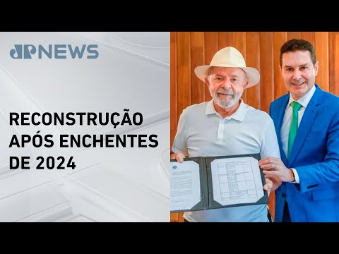 Lula recebe balanço das obras de reparo e construções do Rio Grande do Sul