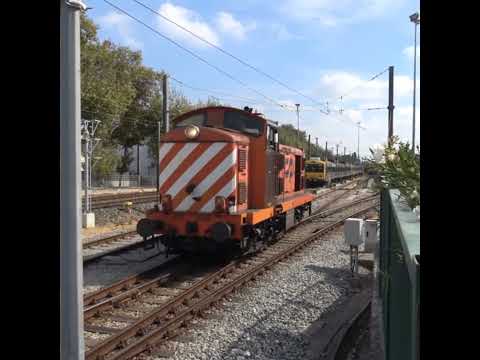 Diesel-electric locomotive leaves parl #cp1400 #subscribe #train #views #trains