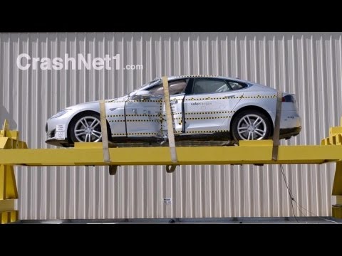 Видео краш-теста Tesla motors Model s с 2012 года