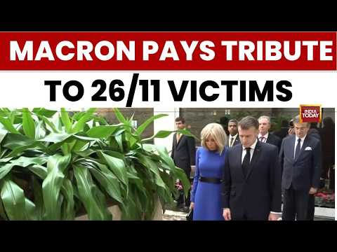 French President Emmanuel Macron Pays Tribute To 26/11 Victims In Mumbai Ahead Of AI Summit