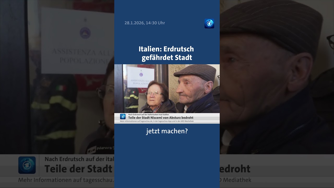 Italien: Erdrutsch gefährdet Stadt Niscemi in Sizilien tagesschau italien nachrichten