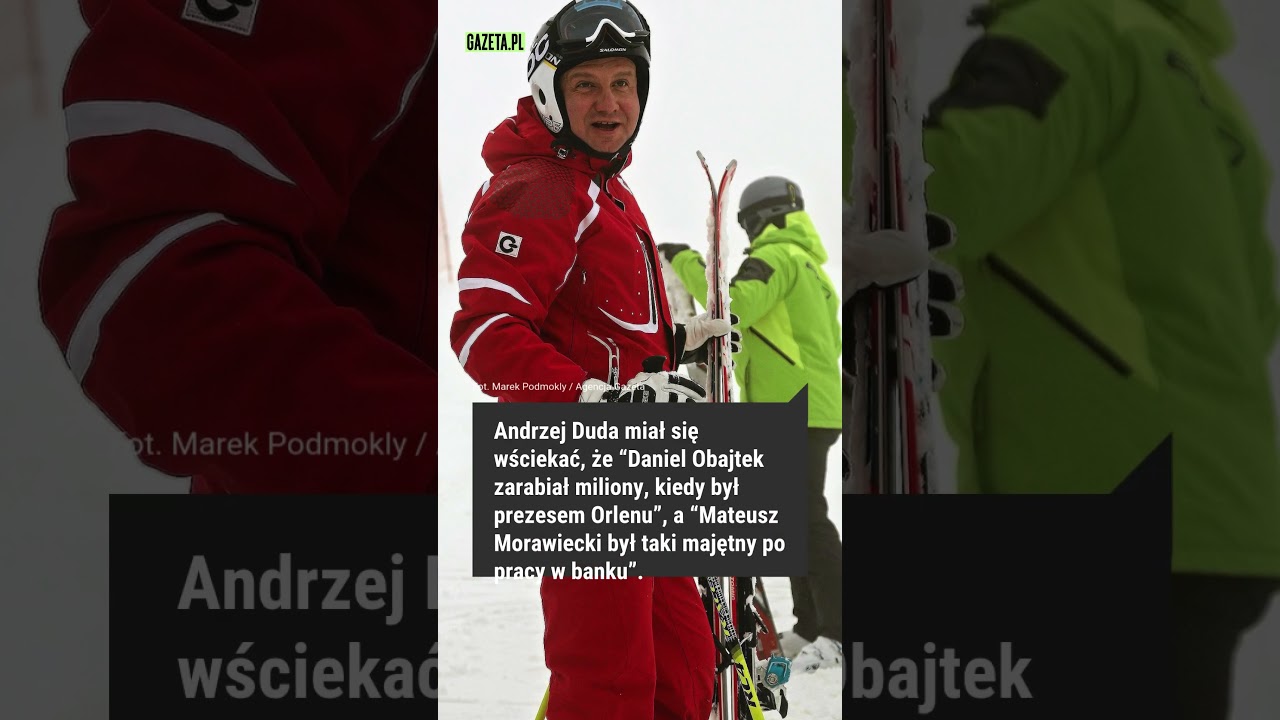 Andrzej Duda chce zostać milionerem