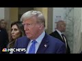 There was no crime: Trump speaks as he arrives for New York civil fraud trial