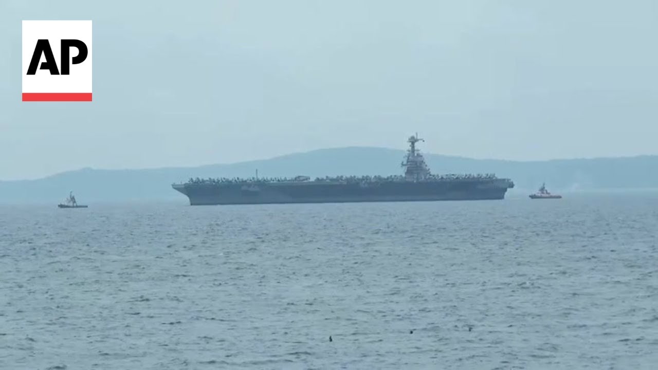 US’ most advanced aircraft carrier, USS Gerald R. Ford, arrives in Croatia