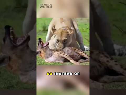 Why Lions Don’t Eat Hyenas ? 🦁 #Lions