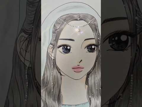 다 이루어질지니의 지니 김우빈의 전 여친(송혜교)를 만화캐릭터로 그리기 #일러스트 #drawing #소원 #만화 #드라마 #drama #kdrama #김우빈 #송혜교 #지니