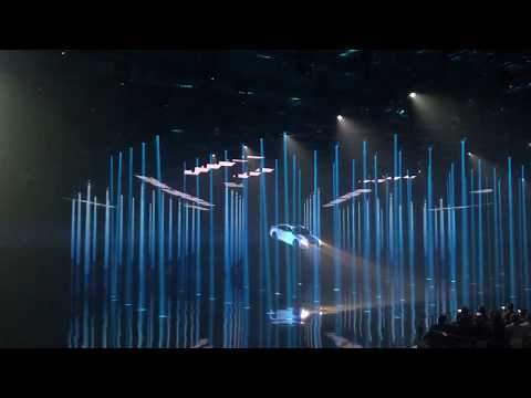 Amazing intro of the all new Audi A8 in Barcelona