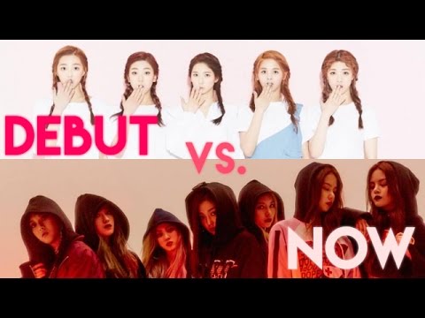 K-Pop Girl Groups - Debut vs. Now - Live Stages