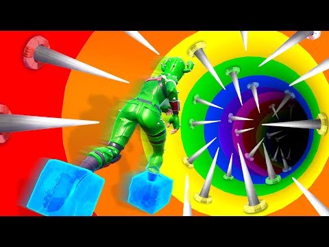 HARDER THAN CIZZORS DEATH RUN! (1v1 Impossible Rainbow Fortnite Slide Challenge)